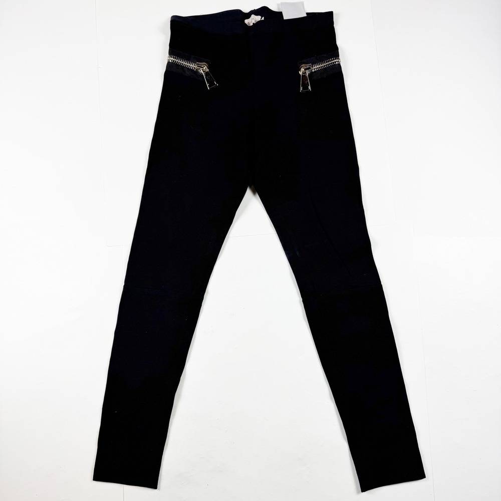 Moncler Women's Black Tights With Zipper Pocket IT 38 00
